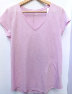 Gap Women T-Shirt Purple Size XS Cotton Easy Style V-Neck Short Sleeve New - Picture 1 of 4
