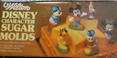 Wilton Disney Personaje Sugar Molds seis moldes Mickey Mouse 1972 De colección Foto 1 de 4