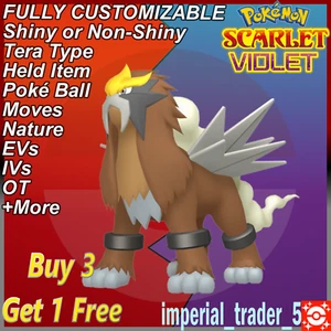 Pokémon Escarlata y Violeta ✨ Entei Brillante ✨ Con Mejor 6IV Personalizable - Imagen 1 de 1