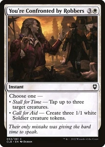 You're Confronted by Robbers Foil (053) Battle for Baldur's Gate CLB MTG Magic - Imagen 1 de 1