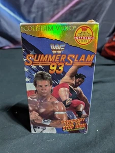 WWF Summerslam 93 VHS 1993 Bret Hart Undertaker Shawn Michaels Coliseum Video - Picture 1 of 6