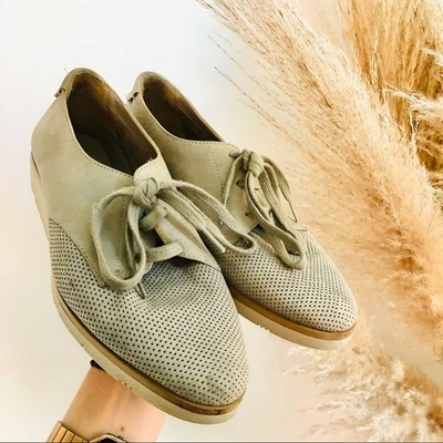 AEROSOLES Gris Cuero Corbata SideCar Tenis Oxfords Planos Zapatos para Mujer 7.5 Foto 1 de 4