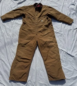 Vintage Carhartt X01 Coveralls Mens 2XL Brown Insulated Workwear USA Quilted 90s - Foto 1 di 22