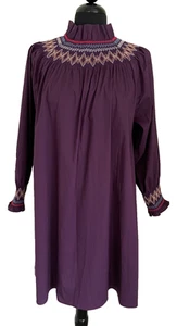 Vestido Tuckernuck Pomander Place Wrenley Púrpura Bordado Talla Med Nuevo sin Etiquetas - Imagen 1 de 11