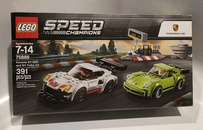 Lego 75888 Speed Champions Porsche 911 RSR and 911 Turbo 3.0 New Sealed - Image 1 of 4