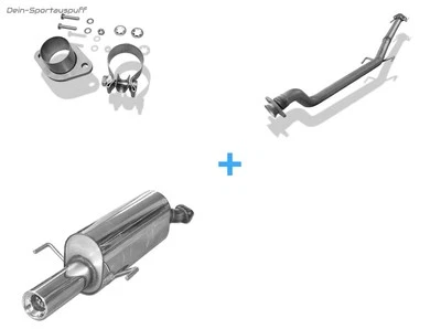 Fox Racing Sistema (Con Sound-Tubo) Opel Astra G CC OPC 90Mm Redondo Con Abs. - Imagen 1 de 4