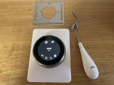 Nest Learning Thermostat - 3rd Generation Stainless Steel - Image 1 of 4