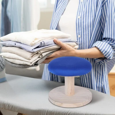 Round Ironing Stool Tabletop Household for Sewing Craft Wooden Ironing Board - Image 1 of 2