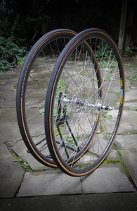 Campagnolo Nuovo Record High Flange Hub 1035 / Mavic Open 4 / Clincher Rim Wheel - Bild 1 von 23