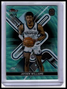 2022-23 Finest Overtime Elite #39 Jayden Williams Aqua Wave Refractor #/75 - Picture 1 of 2