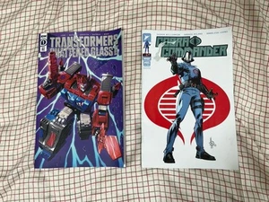 Transformers Shattered Glass 2 Issue #1 & Cobra Commander Issue #1 Comic Lot - Picture 1 of 2