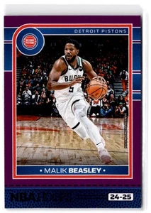 2024-25 Hoops Malik Beasley #145 Purple Detroit Pistons - Picture 1 of 2