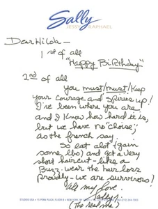 Sally Jessy Raphael Autograph Letter Signed - Picture 1 of 1