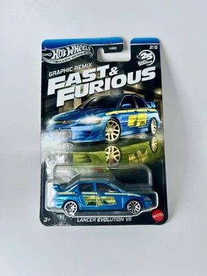 Hot Wheels Silver Series Lancer Evolution VII Fast & Furious Graphic Remix 2025 Foto 1 de 4