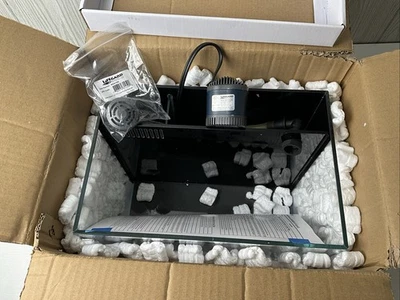 Lifegard Aquatics 4,1 галлона 45 градусов низкого железа кристалл аквариума встроенный фильтр - Изображение 1 из 4