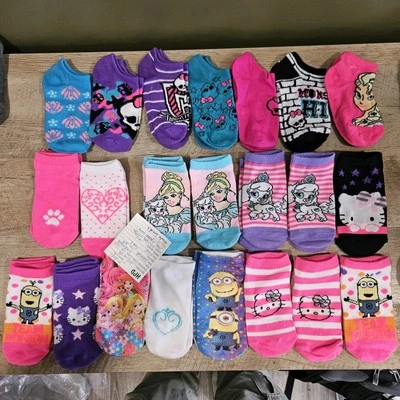 Calcetines Niña *MUESTRAS* 22 Pares Talla 6-8 Años Disney Monster High Princesas Foto 1 de 4