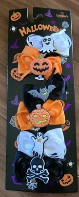 NUEVO EN CAJA Danbar Niña 6 Piezas Pequeño Halloween Lazos Clips Fantasma Murciélago Calabaza Foto 1 de 4