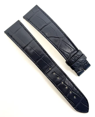 Cartier 19mm x 16mm Navy Blue Alligator Watch Strap Band KD8TBAEG Authentic OEM - Image 1 of 4