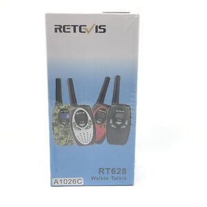 Retevis Travel Walkie Talkie 2 Pack Kids Family Vacation - RT628 RED 22 Channels