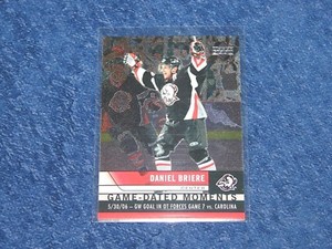 DANIEL BRIERE BUFFALO SABRES 2006-07 UPPER DECK GAME DATED MOMENTS #GD30 (H-115)