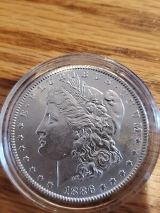 1886 $1 Silver Morgan Dollar Brilliant 6038 - Picture 1 of 3