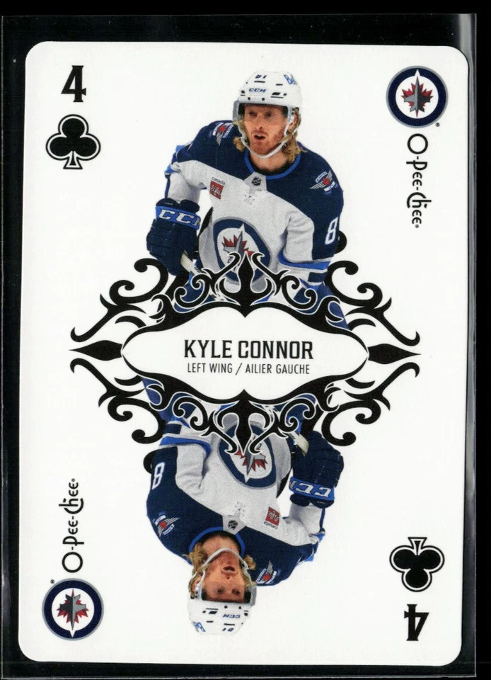 2023-24 O-Pee-Chee Playing Cards Kyle Connor #4C - Image 1 of 2