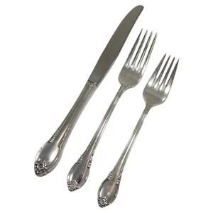 REMEMBRANCE Tafelmesser Tafelgabel Salatgabel 1847 Rogers Bros IS versilbert - Bild 1 von 2