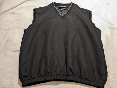 SUNDERLAND OF SCOTLAND Golf Vest XL 24.5 P2P Black Scottish Sleevless Pullover - Image 1 of 4