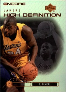 1999-00 Upper Deck Encore High Definition Basketball Card #HD18 Shaquille O'Neal