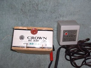  CROWN Radio Corp AC Adapter Model AD-32-B - JAPAN 1960's With Original Box Vint - Picture 1 of 5