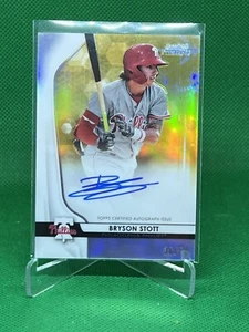 2020 Bowman Sterling Bryson Stott Auto Gold Refractor /50 - Picture 1 of 1