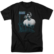 Miami Vice Looking Out Licensed Adult T-Shirt