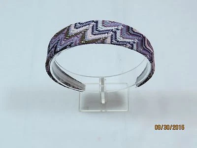 Diadema para mujer de tela tribal azteca colorida brillante C Foto 1 de 2