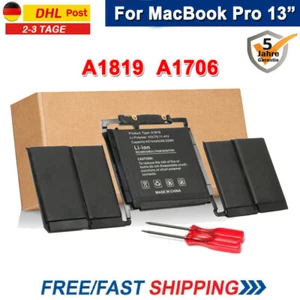A1819 Akku Für MacBook Pro 13 inch A1706 Retina 2016 2017 MLH12L OEM - Bild 1 von 12