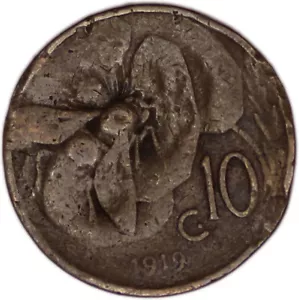 ITALY coin 10 Centesimi 1909 key date - Picture 1 of 2
