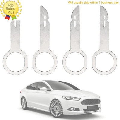 4PC Radio Removal Tool MP3 CD Player Keys Fits Mercedes Benz Ford Volkswagen — 第 1/4 张图片