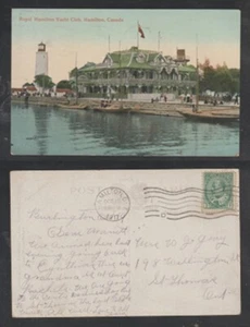 Hamilton Ontario Postcard Royal Hamilton Yacht Club Circa 1917 - Picture 1 of 4