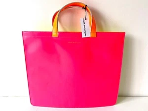 Comme Des Garcons Leather Bag - Pink/Yellow - SA900SF - £330 RRP - 60% OFF - Picture 1 of 4