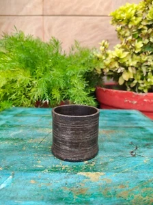 Antiguo mortero de molienda de especias de utensilios de cocina forjados a mano de hierro antiguo sin mortero - Imagen 1 de 5