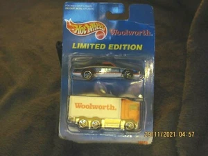 WOOLWORTH 1991 LIMITED EDITION HOT WHEELS DELIVERY TRUCK & 01 THUNDER BURNER MOC - Picture 1 of 3