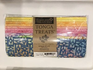 Timeless Treasures Candy Shop Batik Treat Square 10 Inch Layer Cake - Picture 1 of 1