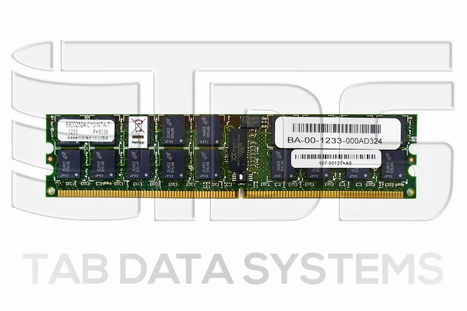 NetApp X3250-R6 4GB RAM DIMM Memory for FAS3250 107-00120 - Image 1 of 1