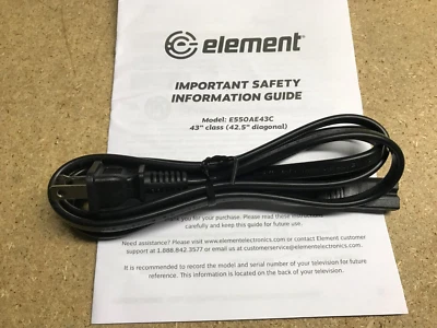 Element E550AE43C 6110-150024 OEM AC Power Cord