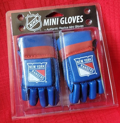 NHL AUTHENTIC REPLICA NEW YORK RANGERS 🔥 MINI GLOVES  Rear View Mirror Danglers Cover