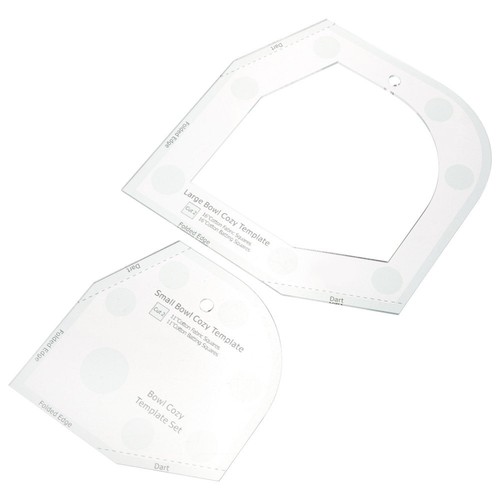 Bowl Cozy Pattern Template Batting Quilting Cutting Patchwork Ruler