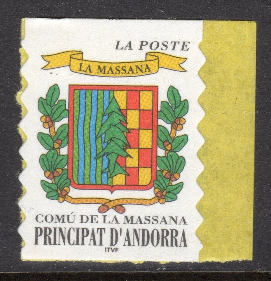Andorra, French Administration Scott #504 VF MNH 1999 Arms of La Massana Single - Image 1 of 1