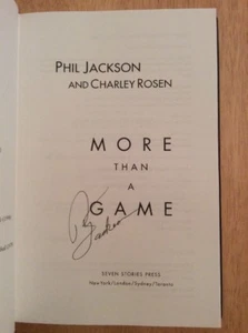 Autografato Da Phil JACKSON - Oltre Un Gioco HC 1st/1st NBA Knicks Lakers Hof - Picture 1 of 11
