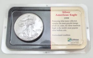 1999 - American Eagle - Uncirculated Silver Coin - US Mint Littleton Coin ~#6585 - Picture 1 of 4