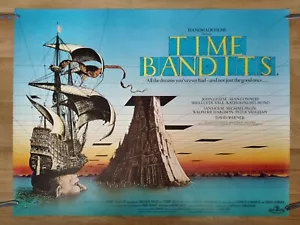 TIME BANDITS (1981) rare ROLLED excel cond original QUAD POSTER - Terry Gilliam - Picture 1 of 15