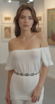 Donna Metallo Argento Catena Sposa Matrimonio Moda Cintura Foglia Charms Fit S M - Immagine 1 di 4